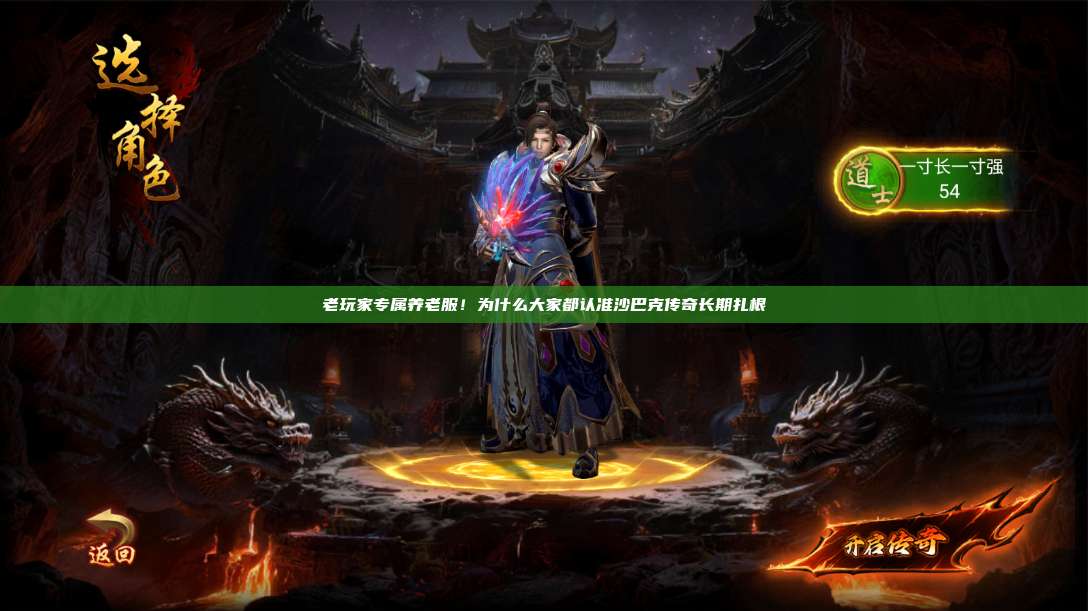 老玩家专属养老服!为什么大家都认准沙巴克传奇长期扎根